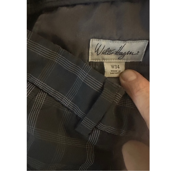 Like New Walter Hagen Golf Dark Plaid Men's Shorts 34 - Picture 3 of 5